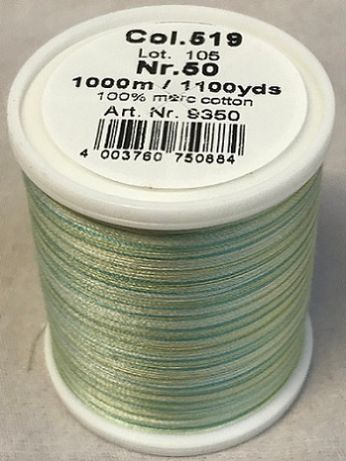 1000m Art.9350
100% mercerized cotton

Cotona No.50 is the perfect thread made of the best Egyptian cotton. Professionals choice for their home sewing and embroidery machine.

For best results we recommend the use of the MADEIRA universal embroidery needle #75/11 and the fine MADEIRA underthread Bobbinfil No. 80.