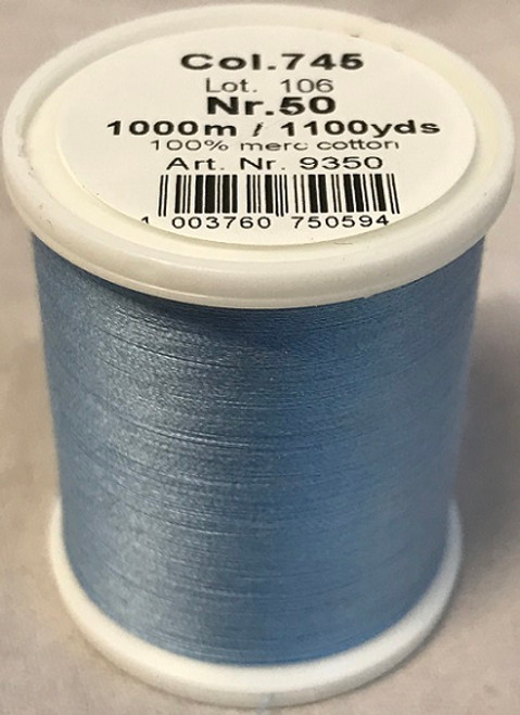 1000m Art.9350
100% mercerized cotton

Cotona No.50 is the perfect thread made of the best Egyptian cotton. Professionals choice for their home sewing and embroidery machine.

For best results we recommend the use of the MADEIRA universal embroidery needle #75/11 and the fine MADEIRA underthread Bobbinfil No. 80.