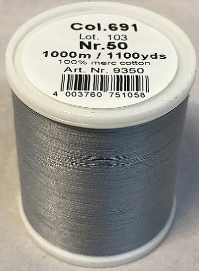 1000m Art.9350
100% mercerized cotton

Cotona No.50 is the perfect thread made of the best Egyptian cotton. Professionals choice for their home sewing and embroidery machine.

For best results we recommend the use of the MADEIRA universal embroidery needle #75/11 and the fine MADEIRA underthread Bobbinfil No. 80.