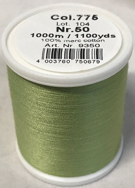 1000m Art.9350
100% mercerized cotton

Cotona No.50 is the perfect thread made of the best Egyptian cotton. Professionals choice for their home sewing and embroidery machine.

For best results we recommend the use of the MADEIRA universal embroidery needle #75/11 and the fine MADEIRA underthread Bobbinfil No. 80.