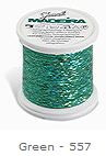 Art. 9843
100 m (110 yds) spools

Spectra thread gives your projects a different dimension. Its holographic foil finish reflects light from all around casting its own spell. Spectra will run smoothly on all sewing and embroidery machines if the sewing speed and tension are reduced slightly.