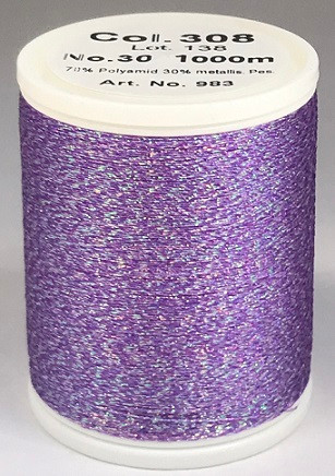Unexpected textured dimension and dazzling embroidery is guaranteed with this sparkling metallised thread, exclusive to MADEIRA. Smoothly running festive and magnificent colours ensure glittering reflexes.

The Supertwist opal colours are denim-wash resistant have a deep richness and colour depth