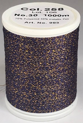 Unexpected textured dimension and dazzling embroidery is guaranteed with this sparkling metallised thread, exclusive to MADEIRA. Smoothly running festive and magnificent colours ensure glittering reflexes.