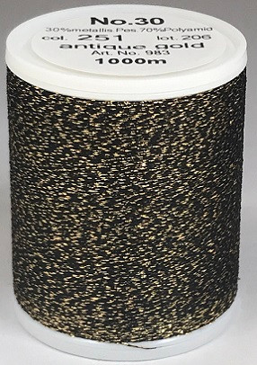 Unexpected textured dimension and dazzling embroidery is guaranteed with this sparkling metallised thread, exclusive to MADEIRA. Smoothly running festive and magnificent colours ensure glittering reflexes.