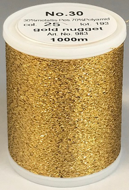 Unexpected textured dimension and dazzling embroidery is guaranteed with this sparkling metallised thread, exclusive to MADEIRA. Smoothly running festive and magnificent colours ensure glittering reflexes.