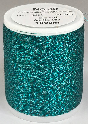 Unexpected textured dimension and dazzling embroidery is guaranteed with this sparkling metallised thread, exclusive to MADEIRA. Smoothly running festive and magnificent colours ensure glittering reflexes.