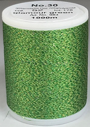 Unexpected textured dimension and dazzling embroidery is guaranteed with this sparkling metallised thread, exclusive to MADEIRA. Smoothly running festive and magnificent colours ensure glittering reflexes.