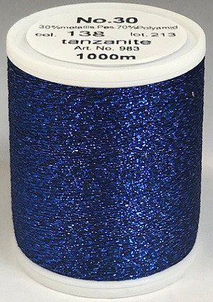Unexpected textured dimension and dazzling embroidery is guaranteed with this sparkling metallised thread, exclusive to MADEIRA. Smoothly running festive and magnificent colours ensure glittering reflexes.