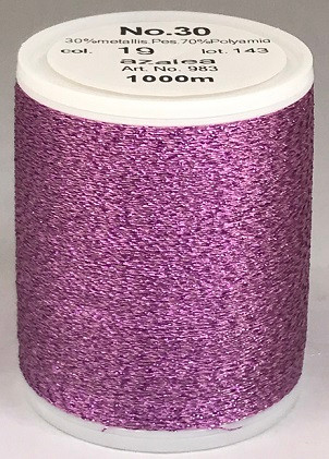 Unexpected textured dimension and dazzling embroidery is guaranteed with this sparkling metallised thread, exclusive to MADEIRA. Smoothly running festive and magnificent colours ensure glittering reflexes.