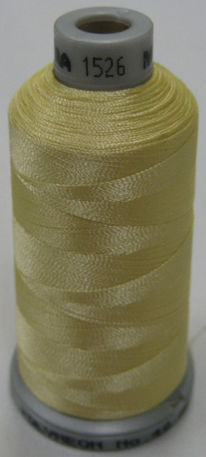 Madeira's 100% polyester embroidery thread, Polyneon is constructed of a specially developed raw material which eliminates looping, puckering and virtually all thread breaks.  Suitable for almost any application, Polyneon's unique formula makes this thread extremely durable and smooth running.  Vibrant colors, are glossy, as well as resistant to chlorine bleach, making Polyneon the ideal thread for embroidering on uniforms, safety garments and commercial linens.