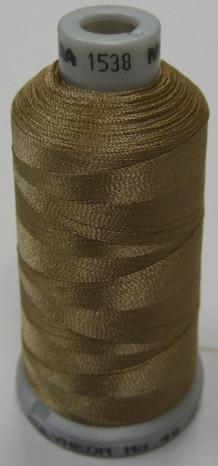 Madeira's 100% polyester embroidery thread, Polyneon is constructed of a specially developed raw material which eliminates looping, puckering and virtually all thread breaks.  Suitable for almost any application, Polyneon's unique formula makes this thread extremely durable and smooth running.  Vibrant colors, are glossy, as well as resistant to chlorine bleach, making Polyneon the ideal thread for embroidering on uniforms, safety garments and commercial linens.