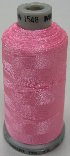 Madeira's 100% polyester embroidery thread, Polyneon is constructed of a specially developed raw material which eliminates looping, puckering and virtually all thread breaks.  Suitable for almost any application, Polyneon's unique formula makes this thread extremely durable and smooth running.  Vibrant colors, are glossy, as well as resistant to chlorine bleach, making Polyneon the ideal thread for embroidering on uniforms, safety garments and commercial linens.