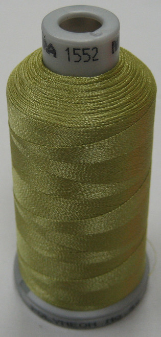 Madeira's 100% polyester embroidery thread, Polyneon is constructed of a specially developed raw material which eliminates looping, puckering and virtually all thread breaks.  Suitable for almost any application, Polyneon's unique formula makes this thread extremely durable and smooth running.  Vibrant colors, are glossy, as well as resistant to chlorine bleach, making Polyneon the ideal thread for embroidering on uniforms, safety garments and commercial linens.