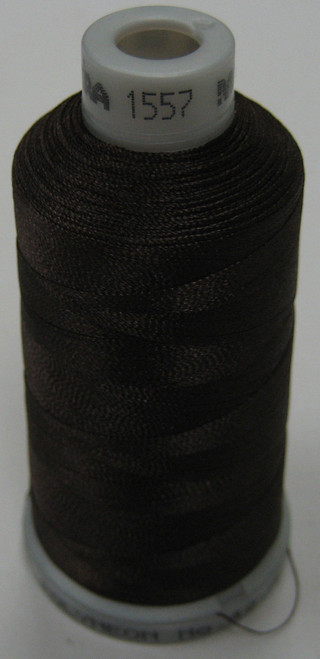 Madeira's 100% polyester embroidery thread, Polyneon is constructed of a specially developed raw material which eliminates looping, puckering and virtually all thread breaks.  Suitable for almost any application, Polyneon's unique formula makes this thread extremely durable and smooth running.  Vibrant colors, are glossy, as well as resistant to chlorine bleach, making Polyneon the ideal thread for embroidering on uniforms, safety garments and commercial linens.