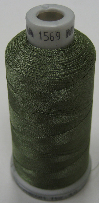 Madeira's 100% polyester embroidery thread, Polyneon is constructed of a specially developed raw material which eliminates looping, puckering and virtually all thread breaks.  Suitable for almost any application, Polyneon's unique formula makes this thread extremely durable and smooth running.  Vibrant colors, are glossy, as well as resistant to chlorine bleach, making Polyneon the ideal thread for embroidering on uniforms, safety garments and commercial linens.