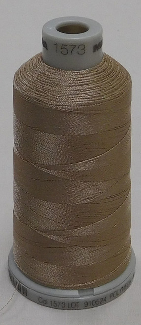 Madeira's 100% polyester embroidery thread, Polyneon is constructed of a specially developed raw material which eliminates looping, puckering and virtually all thread breaks.  Suitable for almost any application, Polyneon's unique formula makes this thread extremely durable and smooth running.  Vibrant colors, are glossy, as well as resistant to chlorine bleach, making Polyneon the ideal thread for embroidering on uniforms, safety garments and commercial linens.