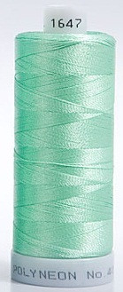 Madeira's 100% polyester embroidery thread, Polyneon is constructed of a specially developed raw material which eliminates looping, puckering and virtually all thread breaks.  Suitable for almost any application, Polyneon's unique formula makes this thread extremely durable and smooth running.  Vibrant colors, are glossy, as well as resistant to chlorine bleach, making Polyneon the ideal thread for embroidering on uniforms, safety garments and commercial linens.