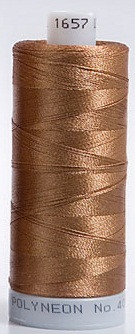 Madeira's 100% polyester embroidery thread, Polyneon is constructed of a specially developed raw material which eliminates looping, puckering and virtually all thread breaks.  Suitable for almost any application, Polyneon's unique formula makes this thread extremely durable and smooth running.  Vibrant colors, are glossy, as well as resistant to chlorine bleach, making Polyneon the ideal thread for embroidering on uniforms, safety garments and commercial linens.