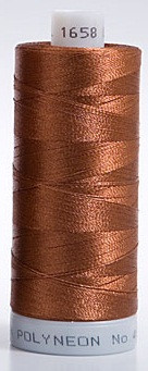 Madeira's 100% polyester embroidery thread, Polyneon is constructed of a specially developed raw material which eliminates looping, puckering and virtually all thread breaks.  Suitable for almost any application, Polyneon's unique formula makes this thread extremely durable and smooth running.  Vibrant colors, are glossy, as well as resistant to chlorine bleach, making Polyneon the ideal thread for embroidering on uniforms, safety garments and commercial linens.