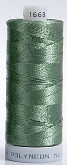 Madeira's 100% polyester embroidery thread, Polyneon is constructed of a specially developed raw material which eliminates looping, puckering and virtually all thread breaks.  Suitable for almost any application, Polyneon's unique formula makes this thread extremely durable and smooth running.  Vibrant colors, are glossy, as well as resistant to chlorine bleach, making Polyneon the ideal thread for embroidering on uniforms, safety garments and commercial linens.