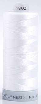 Madeira's 100% polyester embroidery thread, Polyneon is constructed of a specially developed raw material which eliminates looping, puckering and virtually all thread breaks.  Suitable for almost any application, Polyneon's unique formula makes this thread extremely durable and smooth running.  Vibrant colors, are glossy, as well as resistant to chlorine bleach, making Polyneon the ideal thread for embroidering on uniforms, safety garments and commercial linens.