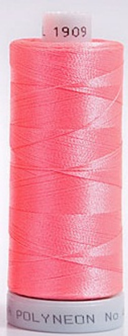 Madeira's 100% polyester embroidery thread, Polyneon is constructed of a specially developed raw material which eliminates looping, puckering and virtually all thread breaks.  Suitable for almost any application, Polyneon's unique formula makes this thread extremely durable and smooth running.  Vibrant colors, are glossy, as well as resistant to chlorine bleach, making Polyneon the ideal thread for embroidering on uniforms, safety garments and commercial linens.