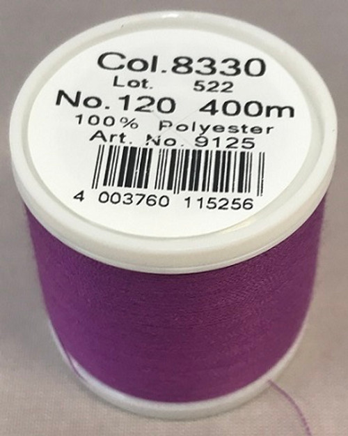 400 m of Aerofil Sew All Thread is the perfect meterage for the dedicated hobby sewer. A top quality sewing thread at an unbeatable price and the best cost performance ratio. The colours have been carefully selected and offer the optimum choice to fulfil all colour desires.

For best sewing results we recommend the use of the MADEIRA universal sewing needle size #80/12 of premium Titanium quality.