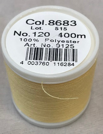 400 m of Aerofil Sew All Thread is the perfect meterage for the dedicated hobby sewer. A top quality sewing thread at an unbeatable price and the best cost performance ratio. The colours have been carefully selected and offer the optimum choice to fulfil all colour desires.

For best sewing results we recommend the use of the MADEIRA universal sewing needle size #80/12 of premium Titanium quality.