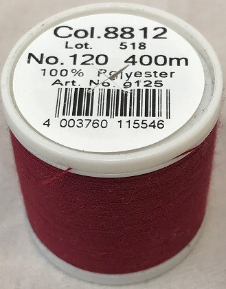 400 m of Aerofil Sew All Thread is the perfect meterage for the dedicated hobby sewer. A top quality sewing thread at an unbeatable price and the best cost performance ratio. The colours have been carefully selected and offer the optimum choice to fulfil all colour desires.

For best sewing results we recommend the use of the MADEIRA universal sewing needle size #80/12 of premium Titanium quality.