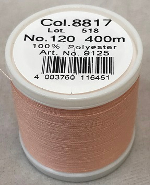 400 m of Aerofil Sew All Thread is the perfect meterage for the dedicated hobby sewer. A top quality sewing thread at an unbeatable price and the best cost performance ratio. The colours have been carefully selected and offer the optimum choice to fulfil all colour desires.

For best sewing results we recommend the use of the MADEIRA universal sewing needle size #80/12 of premium Titanium quality.