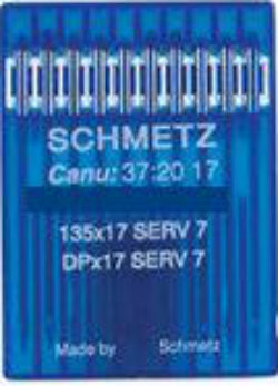 Schmetz Industrial Needles primarily used in Walking Foot, Bartack, Single Needle and Twin Needle Sewing Machines.

Available in a standard regular and ball point with 10 needles per slide.

Regular Point available in all sizes listed

Light Ball Point (SES) available in sizes 70/10, 80/12, 90/14, 100/16, 110/18, 120/19 and 140/22

Medium Ball Point (SUK) available in sizes 100/16, 110/18, 120/19