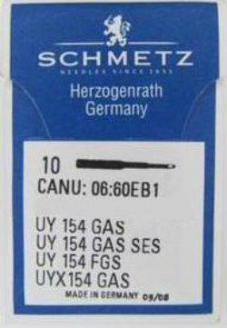Schmetz Industrial Needles primarily used in Overlocking Machines

Serves as both standard regular and ball point with 10 needles per slide.