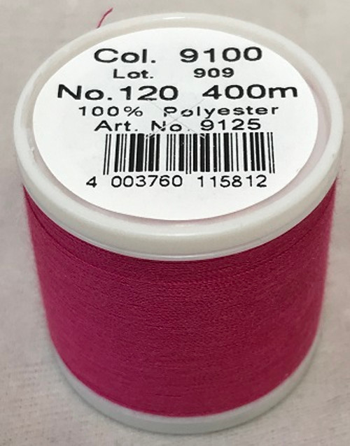 400 m of Aerofil Sew All Thread is the perfect meterage for the dedicated hobby sewer. A top quality sewing thread at an unbeatable price and the best cost performance ratio. The colours have been carefully selected and offer the optimum choice to fulfil all colour desires.

For best sewing results we recommend the use of the MADEIRA universal sewing needle size #80/12 of premium Titanium quality.