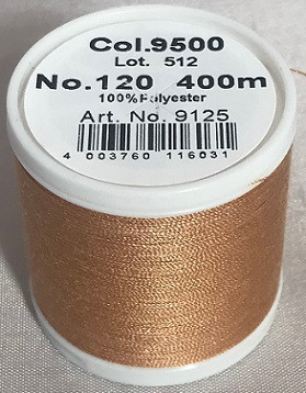400 m of Aerofil Sew All Thread is the perfect meterage for the dedicated hobby sewer. A top quality sewing thread at an unbeatable price and the best cost performance ratio. The colours have been carefully selected and offer the optimum choice to fulfil all colour desires.

For best sewing results we recommend the use of the MADEIRA universal sewing needle size #80/12 of premium Titanium quality.