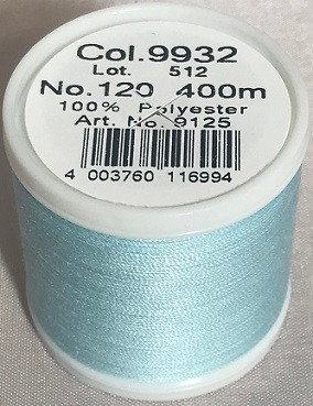 400 m of Aerofil Sew All Thread is the perfect meterage for the dedicated hobby sewer. A top quality sewing thread at an unbeatable price and the best cost performance ratio. The colours have been carefully selected and offer the optimum choice to fulfil all colour desires.

For best sewing results we recommend the use of the MADEIRA universal sewing needle size #80/12 of premium Titanium quality.
