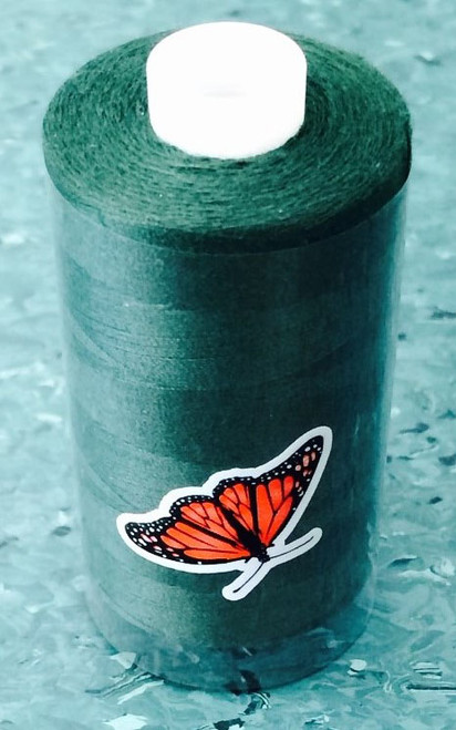 Article PS120, 1000 metres
This is a 2 ply thread with a 40/2 thread count. Ideal for over-locking and general sewing. 
Available in 34 colours on 1000m spools. Sometimes called Butterfly Thread.
Black, White, Natural, Mid Grey and Navy available on 5000m cones
