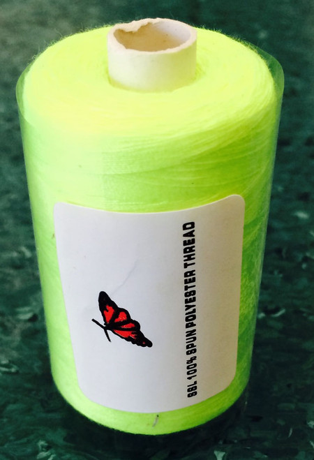 Article PS120, 1000 metres
This is a 2 ply thread with a 40/2 thread count. Ideal for over-locking and general sewing. 
Available in 34 colours on 1000m spools. Sometimes called Butterfly Thread.
Black, White, Natural, Mid Grey and Navy available on 5000m cones