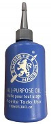 SCHMETZ Clear Sewing Machine is an all purpose sewing machine oil that is stainless and non-gumming. Available in the little 100 ml (3.38 fl. oz.) blue bottle with a 1.75" spout. 