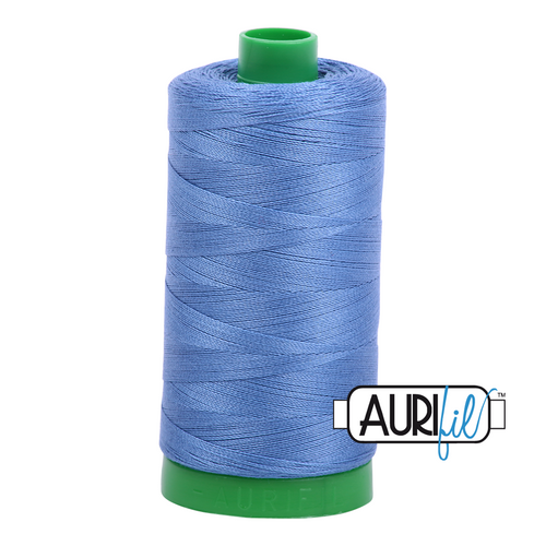 Aurifil 40wt Thread - 1000m
The 1000m spools are perfect for that medium to large project when you are worried about running out of thread.
The 40wt range is the favourite choice for machine quilting and embroidery. The slightly heavier thread emphasizes the quilting stitches and will show up more in your work.
This is a high quality 100% Cotton thread, making it ideal for all forms machine work whether it is on Applique, for Quilting, Machine Piecing or Long-arm Quilting.
If you prefer to do things by hand, this is ideal for Cross stitching, Hand Piecing and work with Lace. Aurifil 40wt Thread - 1000m
The 1000m spools are perfect for that medium to large project when you are worried about running out of thread.
The 40wt range is the favourite choice for machine quilting and embroidery. The slightly heavier thread emphasizes the quilting stitches and will show up more in your work.
This is a high quality 100% Cotton thread, making it ideal for all forms machine work whether it is on Applique, for Quilting, Machine Piecing or Long-arm Quilting.
If you prefer to do things by hand, this is ideal for Cross stitching, Hand Piecing and work with Lace.