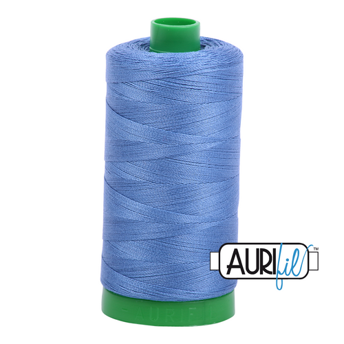 Aurifil 40wt Thread - 1000m

The 1000m spools are perfect for that medium to large project when you are worried about running out of thread. 

The 40wt range is the favourite choice for machine quilting and embroidery. The slightly heavier thread emphasizes the quilting stitches and will show up more in your work.

This is a high quality 100% Cotton thread, making it ideal for all forms machine work whether it is on Applique, for Quilting, Machine Piecing or Long-arm Quilting.

If you prefer to do things by hand, this is ideal for Cross stitching, Hand Piecing and work with Lace.