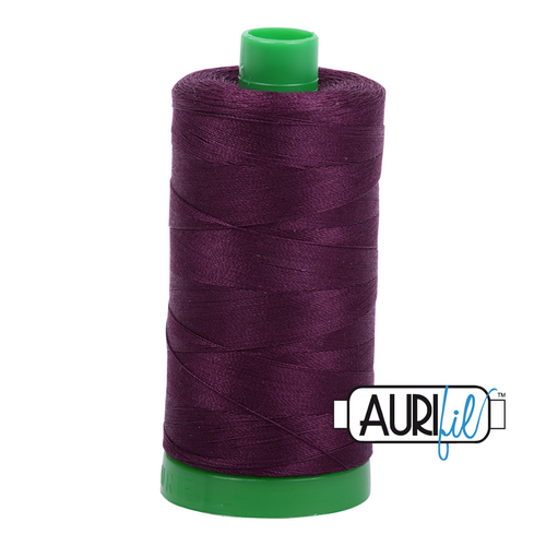 Aurifil 40 Wt 100% Cotton

1000mt (1094yds) Green Spool.

The 40wt range is a versatile, all purpose thread. Long-Arm quilters love how it can run at high speeds with little to no breakage.  

This is a high quality 100% Cotton thread, making it ideal for all forms machine work whether it is on Applique, for Quilting, Machine Piecing or Long-arm Quilting.

If you prefer to do things by hand, this is ideal for Cross stitching, Hand Piecing and work with Lace.

We have 270 colours available on 1000m(1094 yds) spools.