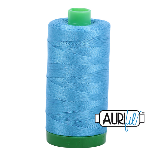 Aurifil 40 Wt 100% Cotton

1000mt (1094yds) Green Spool.

The 40wt range is a versatile, all purpose thread. Long-Arm quilters love how it can run at high speeds with little to no breakage.  

This is a high quality 100% Cotton thread, making it ideal for all forms machine work whether it is on Applique, for Quilting, Machine Piecing or Long-arm Quilting.

If you prefer to do things by hand, this is ideal for Cross stitching, Hand Piecing and work with Lace.

We have 270 colours available on 1000m(1094 yds) spools.