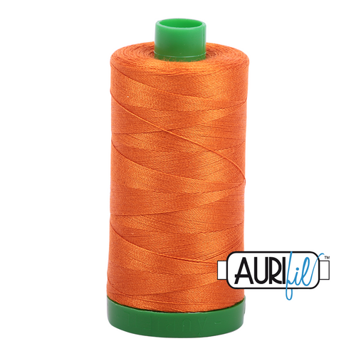 Aurifil 40 Wt 100% Cotton

1000mt (1094yds) Green Spool.

The 40wt range is a versatile, all purpose thread. Long-Arm quilters love how it can run at high speeds with little to no breakage.  

This is a high quality 100% Cotton thread, making it ideal for all forms machine work whether it is on Applique, for Quilting, Machine Piecing or Long-arm Quilting.

If you prefer to do things by hand, this is ideal for Cross stitching, Hand Piecing and work with Lace.

We have 270 colours available on 1000m(1094 yds) spools.