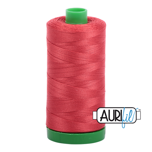 Aurifil 40 Wt 100% Cotton

1000mt (1094yds) Green Spool.

The 40wt range is a versatile, all purpose thread. Long-Arm quilters love how it can run at high speeds with little to no breakage.  

This is a high quality 100% Cotton thread, making it ideal for all forms machine work whether it is on Applique, for Quilting, Machine Piecing or Long-arm Quilting.

If you prefer to do things by hand, this is ideal for Cross stitching, Hand Piecing and work with Lace.

We have 270 colours available on 1000m(1094 yds) spools.
