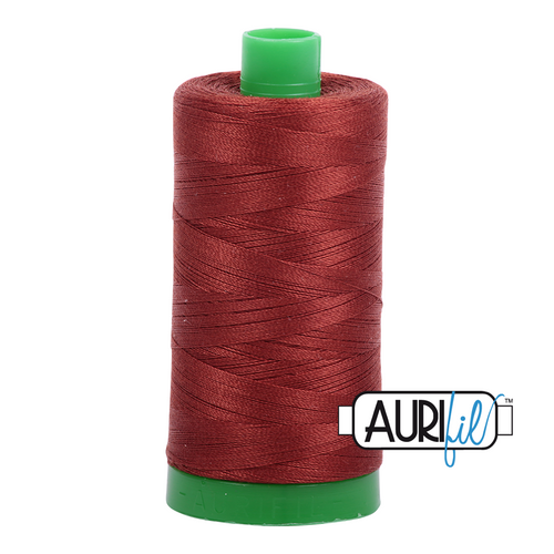 Aurifil 40 Wt 100% Cotton

1000mt (1094yds) Green Spool.

The 40wt range is a versatile, all purpose thread. Long-Arm quilters love how it can run at high speeds with little to no breakage.  

This is a high quality 100% Cotton thread, making it ideal for all forms machine work whether it is on Applique, for Quilting, Machine Piecing or Long-arm Quilting.

If you prefer to do things by hand, this is ideal for Cross stitching, Hand Piecing and work with Lace.

We have 270 colours available on 1000m(1094 yds) spools.