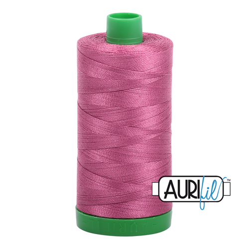 Aurifil 40 Wt 100% Cotton

1000mt (1094yds) Green Spool.

The 40wt range is a versatile, all purpose thread. Long-Arm quilters love how it can run at high speeds with little to no breakage.  

This is a high quality 100% Cotton thread, making it ideal for all forms machine work whether it is on Applique, for Quilting, Machine Piecing or Long-arm Quilting.

If you prefer to do things by hand, this is ideal for Cross stitching, Hand Piecing and work with Lace.

We have 270 colours available on 1000m(1094 yds) spools.