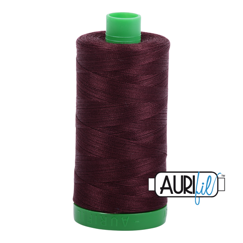 Aurifil 40 Wt 100% Cotton

1000mt (1094yds) Green Spool.

The 40wt range is a versatile, all purpose thread. Long-Arm quilters love how it can run at high speeds with little to no breakage.  

This is a high quality 100% Cotton thread, making it ideal for all forms machine work whether it is on Applique, for Quilting, Machine Piecing or Long-arm Quilting.

If you prefer to do things by hand, this is ideal for Cross stitching, Hand Piecing and work with Lace.

We have 270 colours available on 1000m(1094 yds) spools.