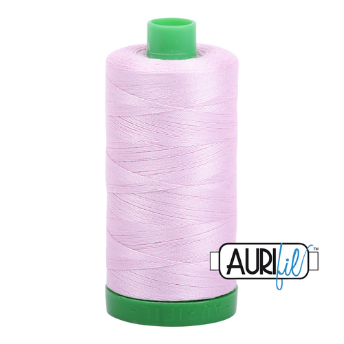 Aurifil 40 Wt 100% Cotton

1000mt (1094yds) Green Spool.

The 40wt range is a versatile, all purpose thread. Long-Arm quilters love how it can run at high speeds with little to no breakage.  

This is a high quality 100% Cotton thread, making it ideal for all forms machine work whether it is on Applique, for Quilting, Machine Piecing or Long-arm Quilting.

If you prefer to do things by hand, this is ideal for Cross stitching, Hand Piecing and work with Lace.

We have 270 colours available on 1000m(1094 yds) spools.