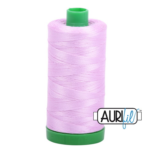 Aurifil 40 Wt 100% Cotton

1000mt (1094yds) Green Spool.

The 40wt range is a versatile, all purpose thread. Long-Arm quilters love how it can run at high speeds with little to no breakage.  

This is a high quality 100% Cotton thread, making it ideal for all forms machine work whether it is on Applique, for Quilting, Machine Piecing or Long-arm Quilting.

If you prefer to do things by hand, this is ideal for Cross stitching, Hand Piecing and work with Lace.

We have 270 colours available on 1000m(1094 yds) spools.