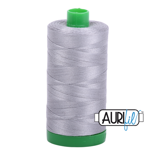 Aurifil 40 Wt 100% Cotton

1000mt (1094yds) Green Spool.

The 40wt range is a versatile, all purpose thread. Long-Arm quilters love how it can run at high speeds with little to no breakage.  

This is a high quality 100% Cotton thread, making it ideal for all forms machine work whether it is on Applique, for Quilting, Machine Piecing or Long-arm Quilting.

If you prefer to do things by hand, this is ideal for Cross stitching, Hand Piecing and work with Lace.

We have 270 colours available on 1000m(1094 yds) spools.